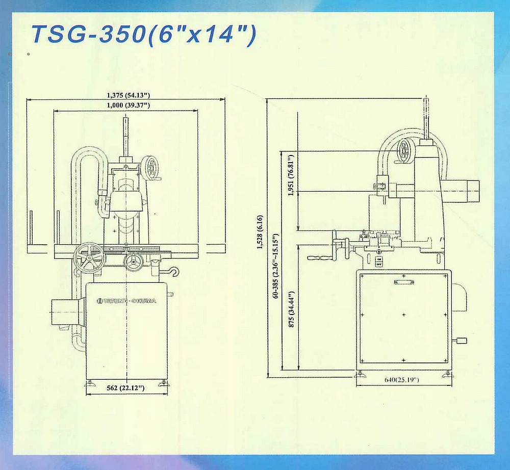 TSG-350 AKUMA Precision surface grinder